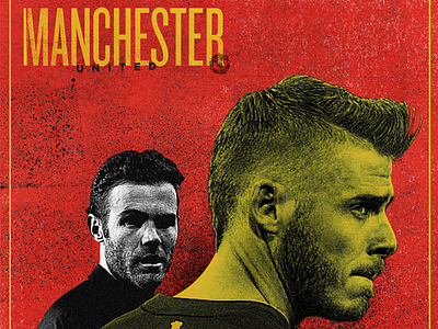 Man United contrast football manchester poster print soccer texture united
