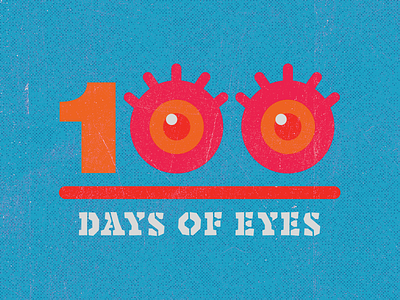 100 Days of Eyes Project 100 days project experiment eye eyes halftone series texture