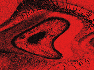 Distorted Eye - Day 03 danger distorted eye noise red texture
