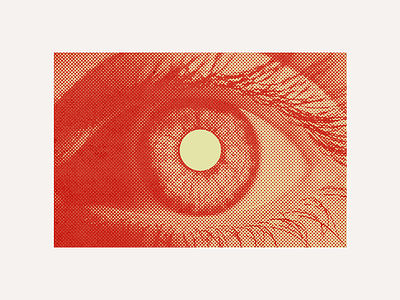 Halftone Eye - Day 04 duotone eye halftone