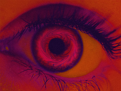 Psychedelic Eye - Day 18 100 day project colourful eye liquid psychedelic retro vintage