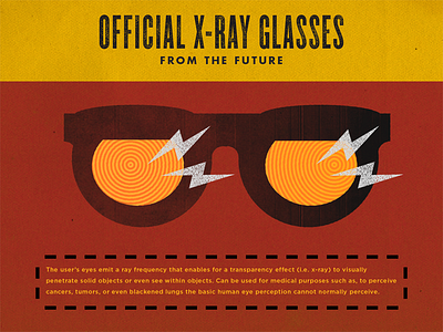 X-Ray Eyes - Eye 35 100 day project ad eye future glasses retro sci fi texture x ray