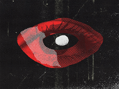 Experimental Eye - Eye 74 cardboard eye grunge halftone noise texture vintage