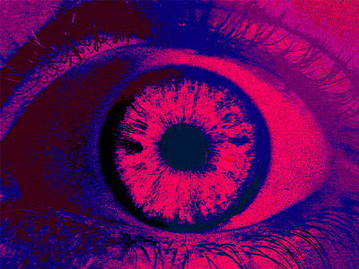 Colourful Eye - Eye 82 100 day project colour cotton candy eye gradient psychedelic retro strange texture