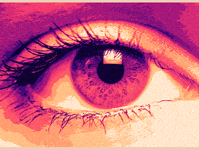 Posterized Eye - Eye 94 100 day project colour eye grain layers noise posterize sunset