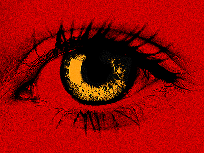 Eye 96 100 day project creepy eye grain horror noise sharp strange