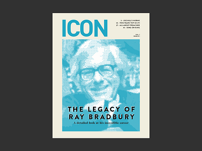 Icon Magazine - Type (03) 100 day project books bradbury literature magazine novel sci fi type typography