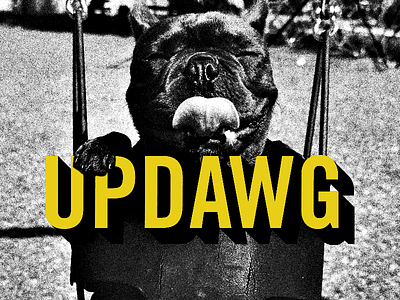 Updawg - Type 21 100 day project dog happy type typography updawg