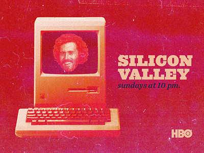 Silicon Valley - Type (28) 100 day project halftone mike judge pink retro silicon valley texture tj miller type typography