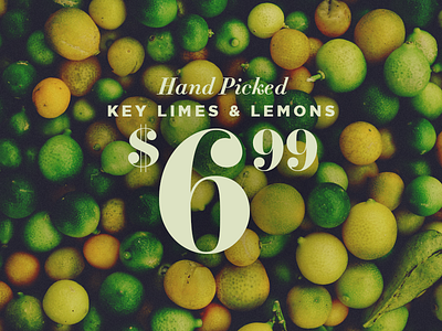 Limes & Lemons - Type (35) food fruits grocery market type typography