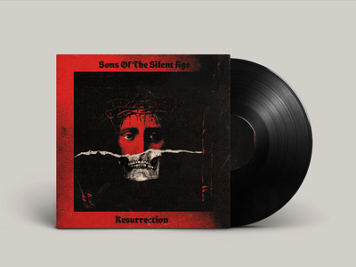 Sons of the Silent Age - Resurrection album art cover art dark grunge music religion resurrection rock rock n roll skull vinyl