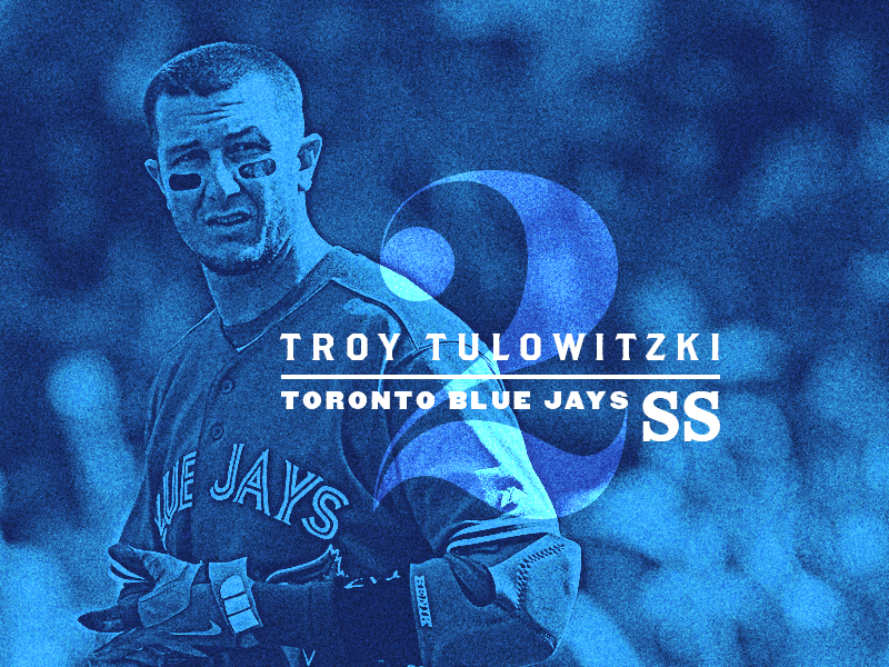 Tulo - Type 39 blue shortstop baseball mlb mixing type type typography blue jays