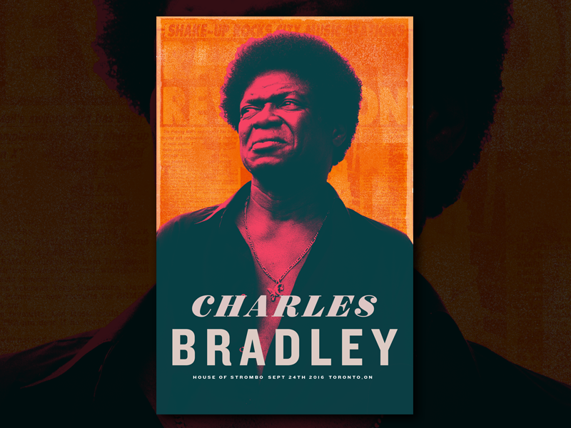 Charles Bradley Gig Poster by Matt Fletcher on Dribbble