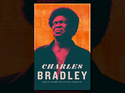 Charles Bradley Gig Poster blues charles bradley gig poster music poster soul texture