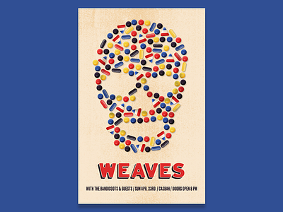 Weaves Gig Poster