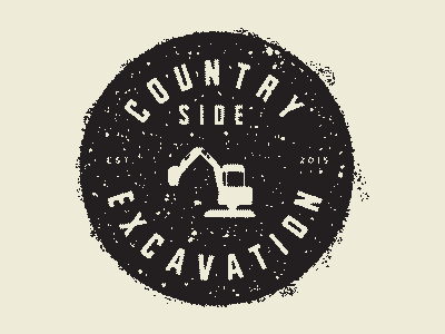 Country Patch badge construction dirt excavation patch rough texture