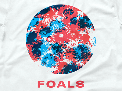 Foals apparel band merch duotone flowers foals music overprint psychedelic