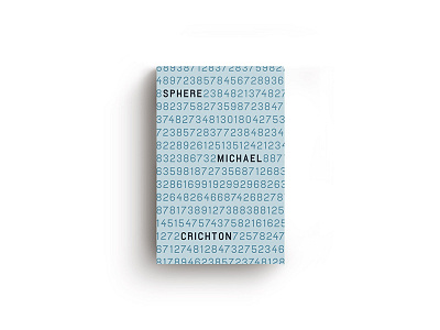 Sphere book cover michael crichton science fiction sphere typography