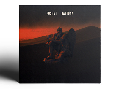 1 - Pusha T album art album artwork album cover father time hip hop photo manipulation rap vinyl