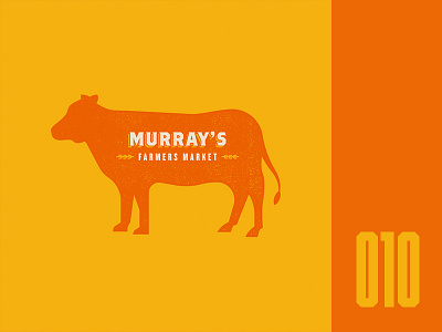 Everyday - 010 badge butcher cow everyday logo market texture