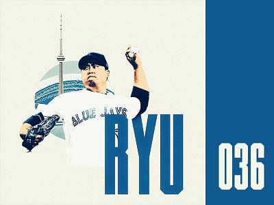 Everyday - 036 ace baseball blue jays cn tower gonnamakethatwildcardbaby! mlb pitcher ryu starter