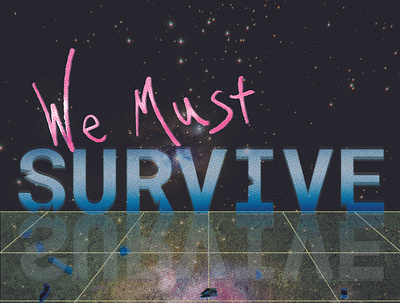 survive design typedesign vaporwave