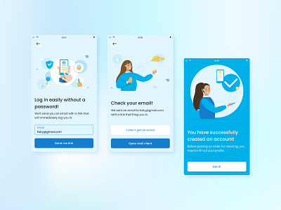 Cleanify - #2_registration & login cleanify cleaning cleaningapplication digital illustration illustration mobile mobileapp serviceapplication ui ux