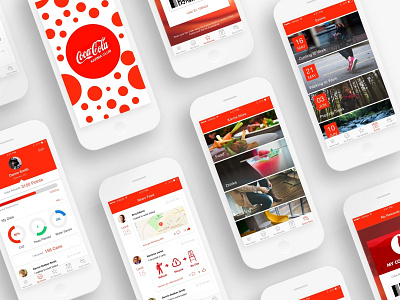 Coca-Cola Green Initiative App Concept app ui ux