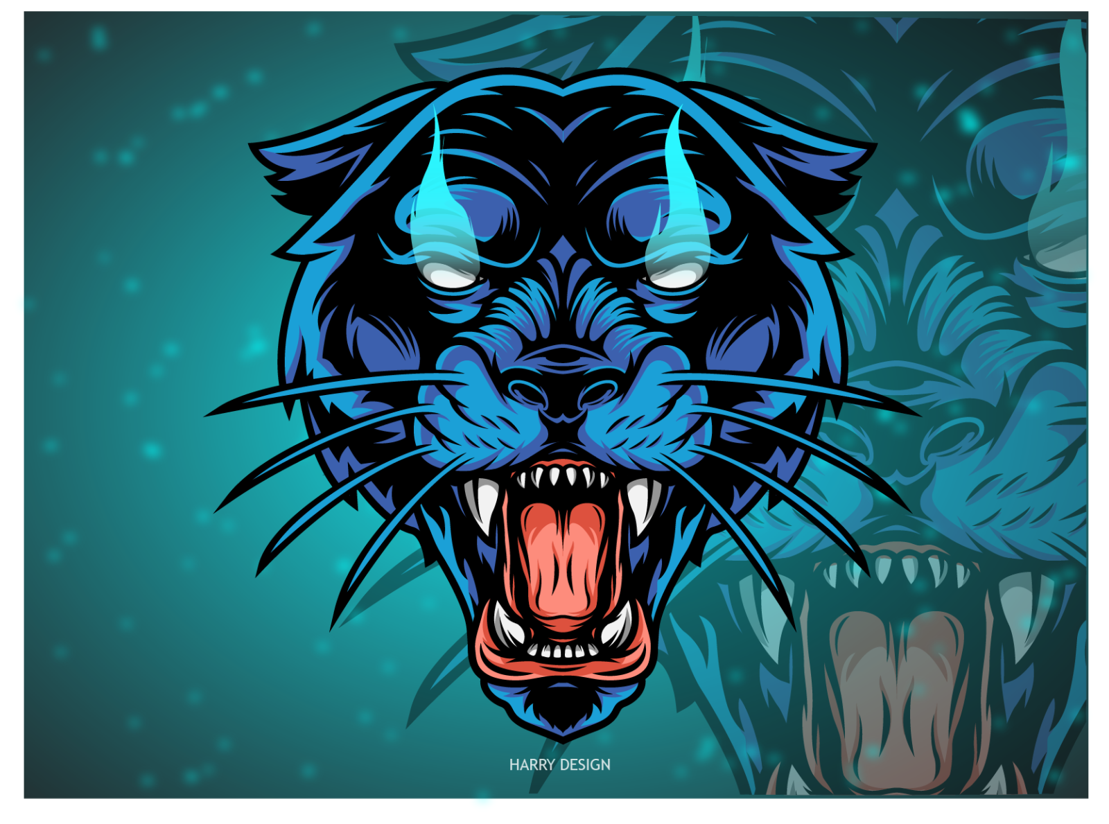 angry tiger by Harry Design on Dribbble