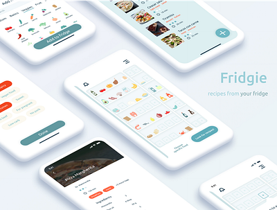 Fridgie - easy app for cooking lovers cook cooking food fridge icons light meal minimalist recipe app recipes