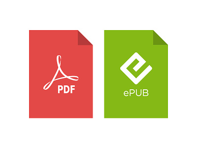 PDF & ePub vector logos