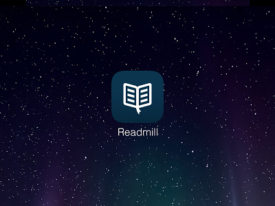 Readmill for iOS7 ebook epub ios7 iphone minimal reader readmill