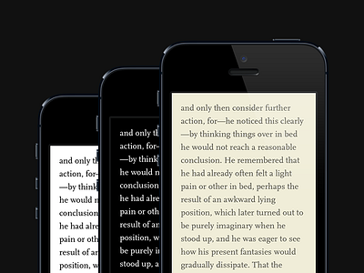 New: Sepia mode app book ebook epub ios mode reading readmill type