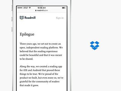 Readmill joins Dropbox acquisition changes dropbox readmill