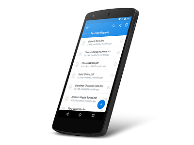 Dropbox for Android 3.0 android cupcake dropbox material design ui ux