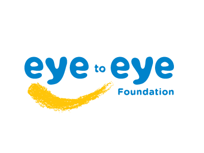 Eye to Eye Logo children fun kids logo type