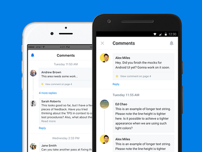 Dropbox Comments on Mobile android annotations dropbox file ios product design