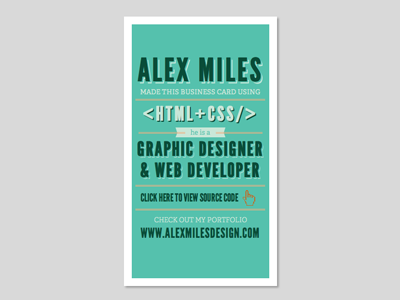 Online business card