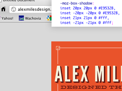 New layout box shadow business card css inset trent walton would be proud typekit