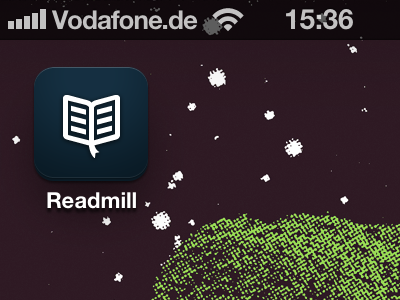 Readmill for iPhone app ebook ios launch readmill