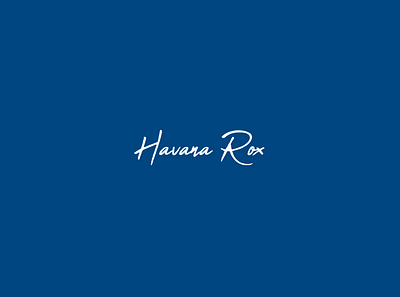 havana rox logo branding design illustration illustrator logo minimal typography vector website