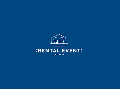 rental event logo branding design illustration illustrator logo minimal typography vector website