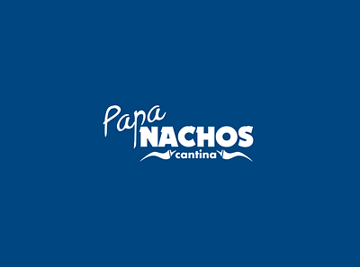 papa nachos logo branding design illustration illustrator logo minimal typography vector website