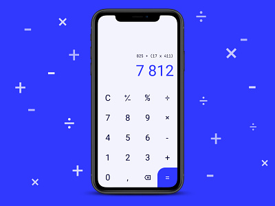 Daily UI 004 - Calculator calculate calculation calculator calculator app calculator ui daily 100 challenge daily ui dailyui dailyuichallenge