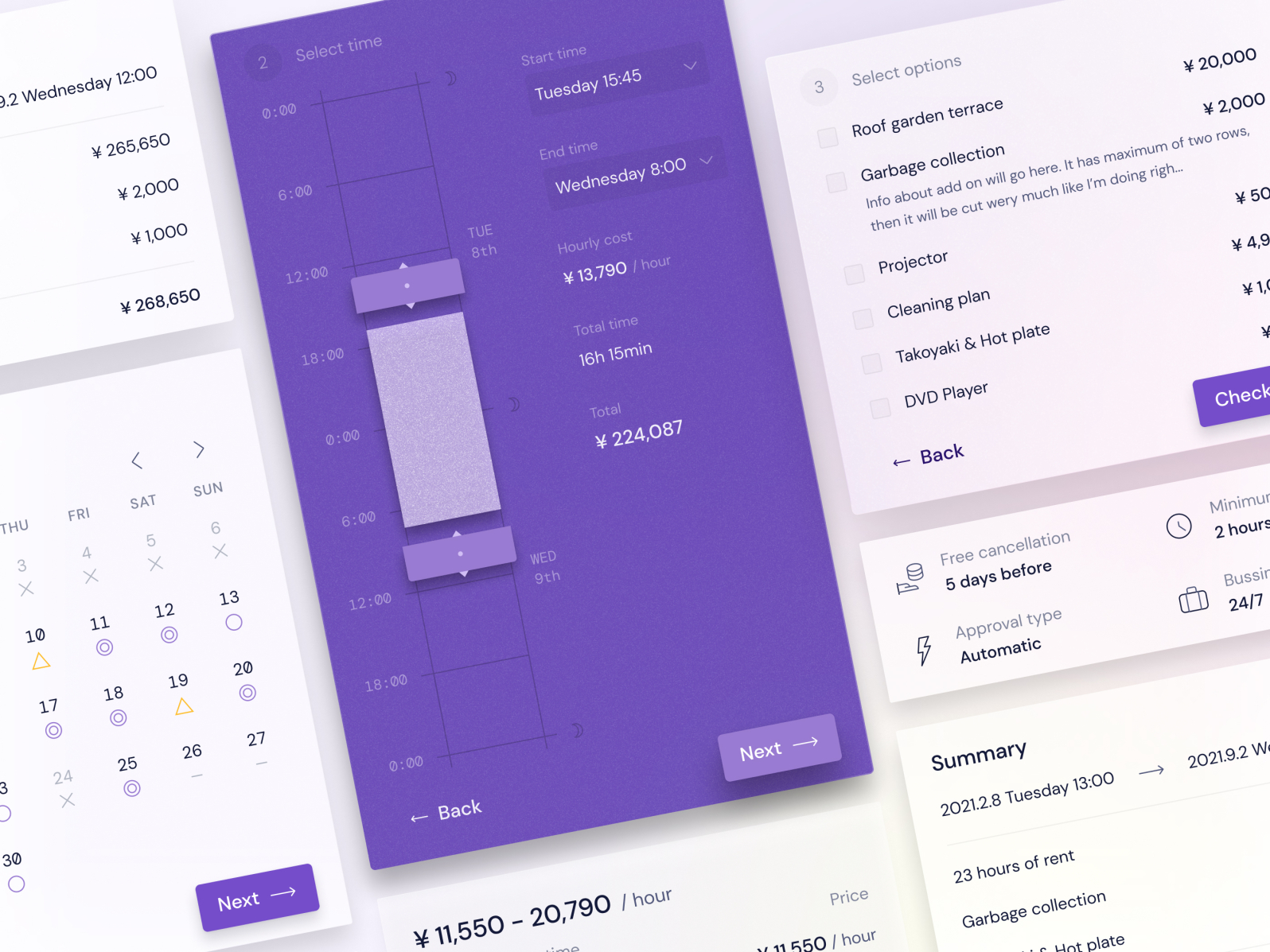 Shopify template for rental space reservation by Branislav Benčík for