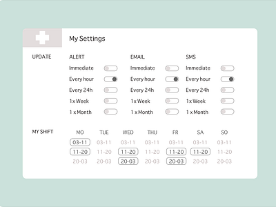 #Daily UI Day 7 Settings