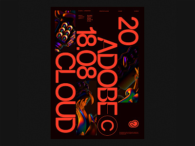 Identity . Adobe Creative Cloud 2018 3d adobe brand brand design branding color creative cloud drag graphic identity illustration poster render