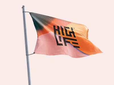 Highlife branding color flag flag design gradient graphic identity isometry logo