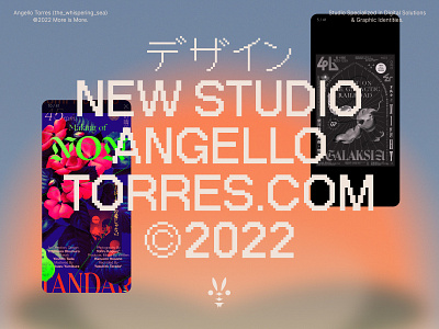 Angello Torres Studio - Website behance color design editorial gradient portfolio ui website