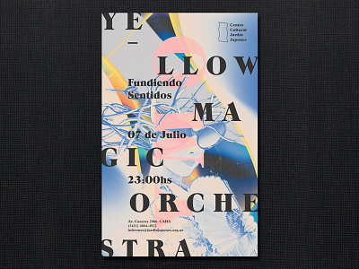 Yellow Magic Orchestra afiche argentina color fadu flyer poster uba ymo